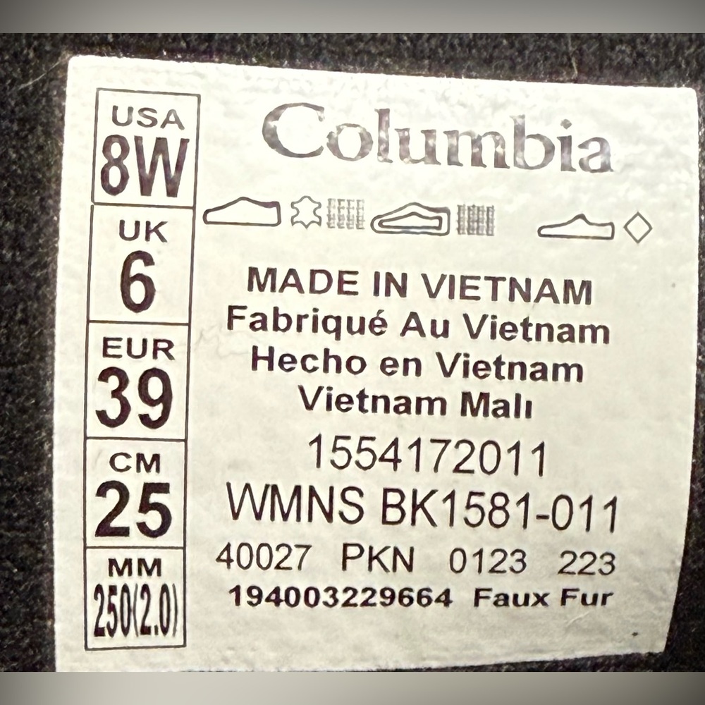 NWT Columbia 8W LEATHER Winter ICE Maiden II BOOTS - Picture 14 of 15